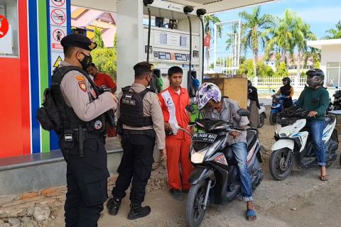 URC Polres Lhokseumawe lakukan patroli pencegahan penimbunan BBM
