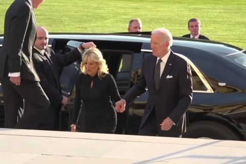 Para pemimpin dunia tiba untuk resepsi Istana Buckingham