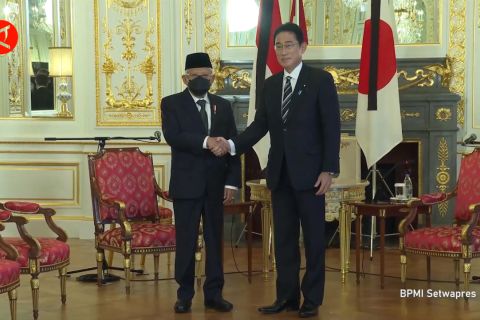 Ma’ruf Amin dan Fumio Kishida tekankan kerja sama di bidang ekonomi