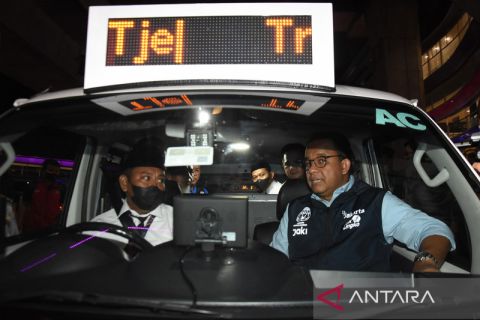 Peresmian implementasi tarif Integrasi antarmoda transportasi JakLingko