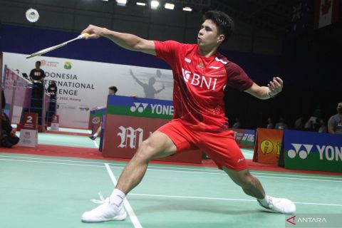 Pebulutangkis tunggal putra Leonardo Rumbay kalah.