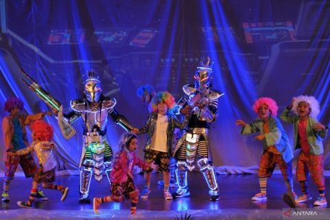 Pertunjukan teater visual Festival Seni Bali Jani 2022