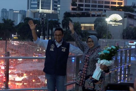 Anies resmikan Halte Transjakarta Bundaran HI