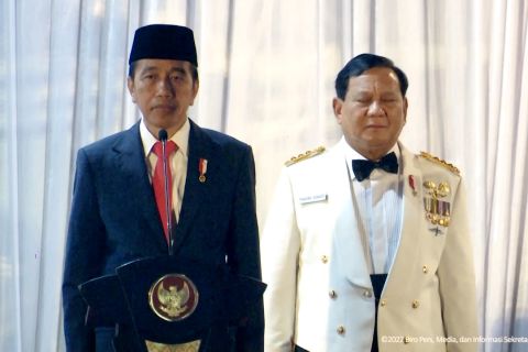 Presiden pimpin Upacara Parade Senja di Kemenhan