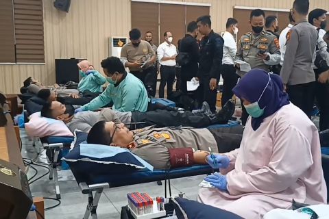 Kembalikan citra Polri, Polda Banten gelar donor darah