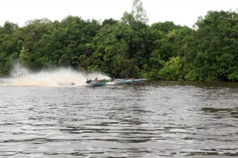Lomba balap perahu semarakkan TMMD Kodim 1016 Palangka Raya