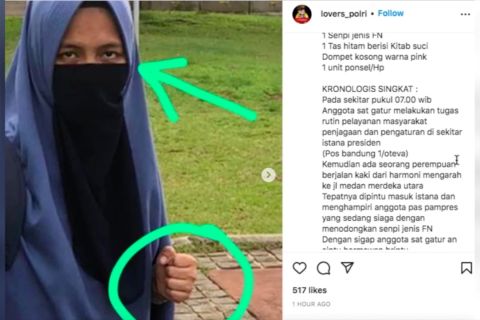 Terobos Istana, Siti Elina ingin temui Presiden terkait dasar negara