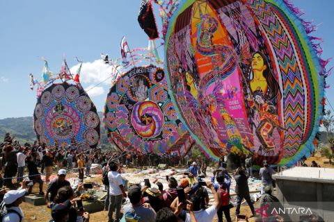 Perayaan All Saints Day di Guatemala