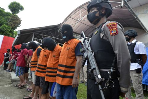 Pemusnahan barang bukti narkoba Polda Lampung