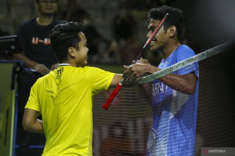 Brightup Cup 2022 : Anthony Ginting lawan Chico Wardoyo