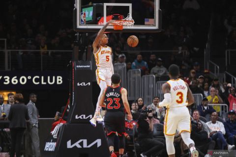 NBA:  Atlanta Hawks menang tipis atas Toronto Raptors 124 -122