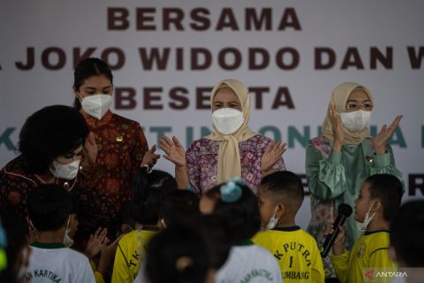 Kunjungan Kerja Iriana Joko Widodo di Palembang