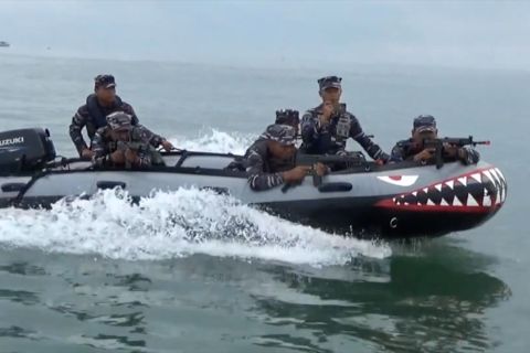 Prajurit Lanal Lhokseumawe ikuti Latihan Dalam Dinas