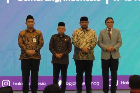 Ma'ruf Amin minta kerja sama jaminan produk halal diperluas