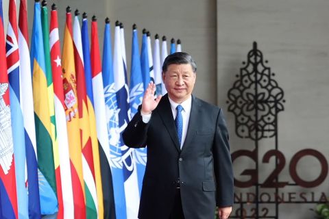 Warga Bali lepas kepulangan Presiden China Xi Jinping