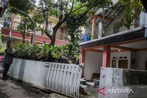 Kediaman terduga pelaku bom bunuh diri di Polsek Astanaanyar