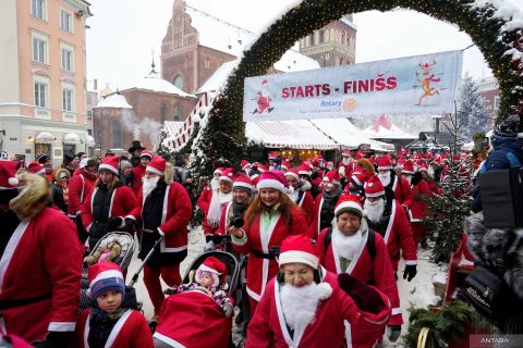Santa Fun Run di Latvia