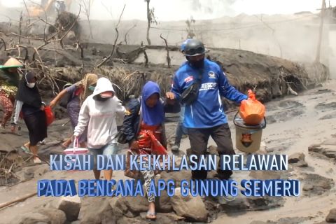 Kisah dan keikhlasan relawan pada bencana APG Gunung Semeru