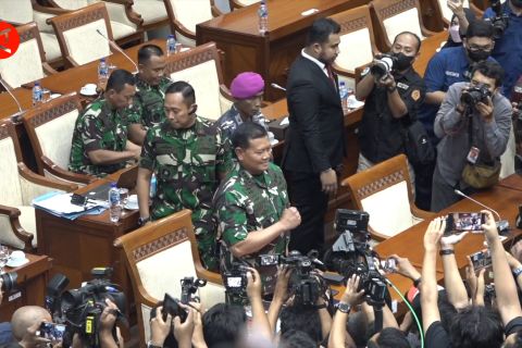 Dampingi KSAL ke DPR, Kapolri tegaskan pentingnya soliditas