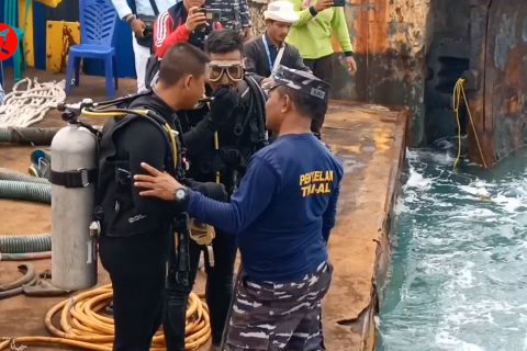 Dislambair sebut evakuasi truk jatuh ke laut terkendala faktor cuaca
