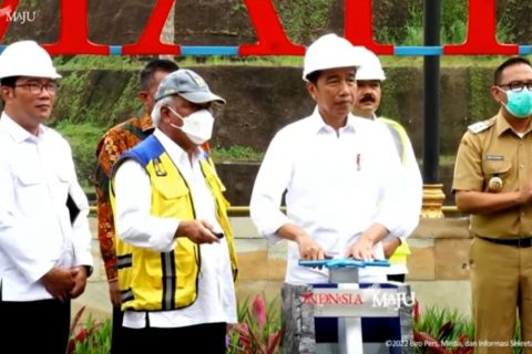 Resmikan Bendungan Ciawi-Sukamahi, Presiden yakin kurangi banjir DKI