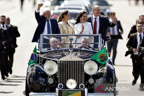 Pelantikan Presiden Brasil terpilih Luiz Inacio Lula da Silva