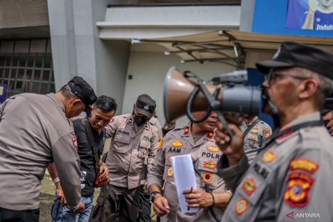 Pengamanan laga Persib melawan Persija