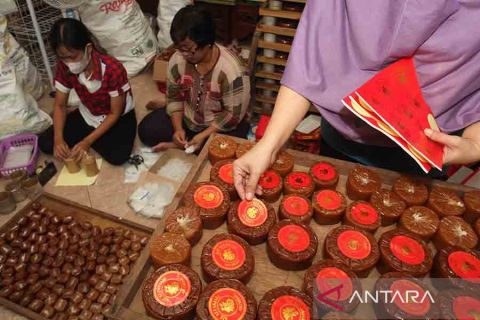 Legit kue keranjang untuk perayaan Imlek