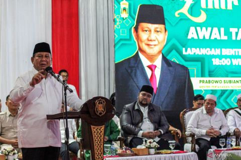 Menhan Prabowo hadiri dzikir dan doa bersama di Medan