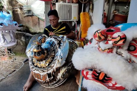 PPKM dicabut, perajin Barongsai Semarang kembali bergeliat
