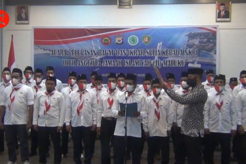 Puluhan anggota JI Maluku berikrar setia mengakui NKRI