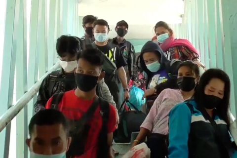 Ribuan pemudik mulai kembali ke Sumut melalui Pelabuhan Belawan