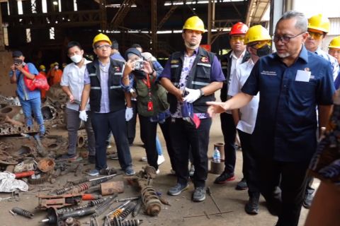 Mendag musnahkan baja tulangan beton non-SNI senilai Rp. 32 Miliar