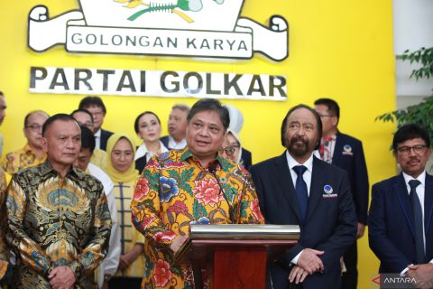 Keterangan pers Golkar dan Nasdem