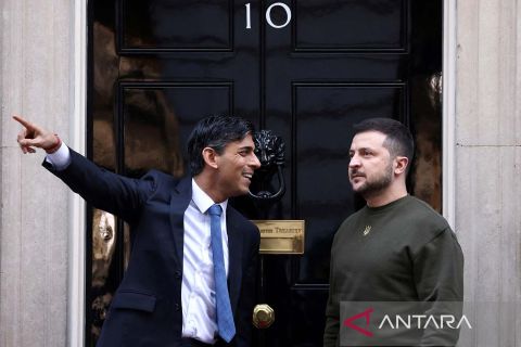 PM Inggris Rishi Sunak  terima kunjungan Presiden Ukraina Volodymyr Zelenskiy