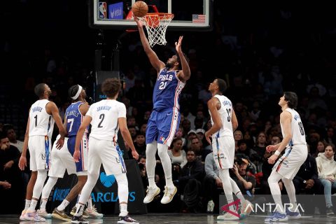 Philadelphia 76ers rebut kemenangan di markas Brooklyn Nets