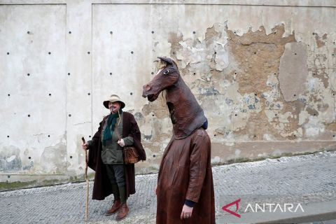 Karnaval tradisional sambut pergantian musim di Ceko