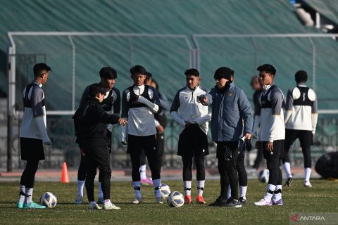 Latihan timnas U-20 Indonesia di Uzbekistan,