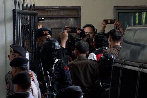 Kondisi saat Ferdy Sambo tiba di PN Jaksel jelang pembacaan vonis