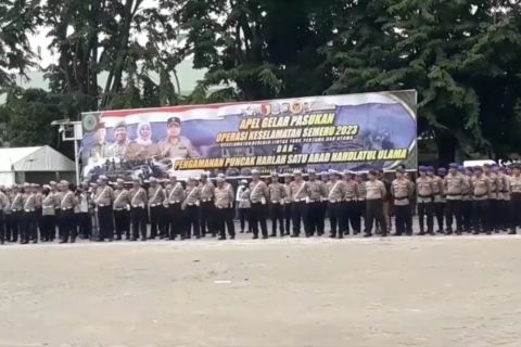 Ribuan personel amankan puncak peringatan seabad NU di Sidoarjo