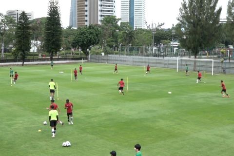 Timnas Indonesia gelar latihan perdana persiapan Piala Asia U-20