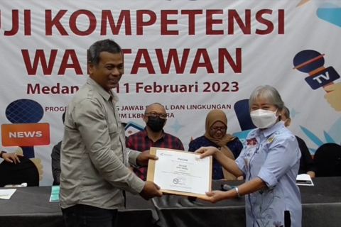Cetak wartawan profesional, Antara gelar UKW di Medan