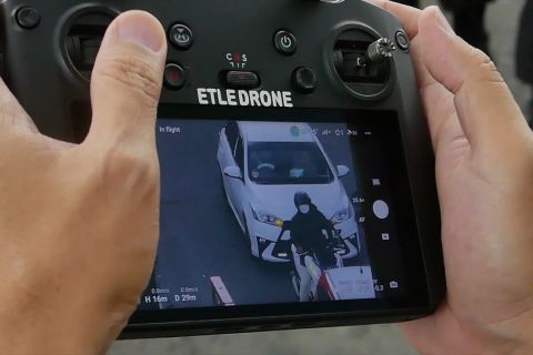 Persiapan arus mudik, Polda Jateng uji coba ETLE drone