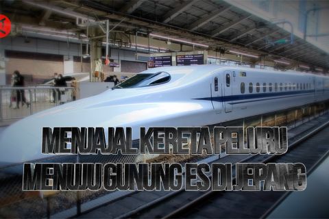 Menjajal kereta peluru menuju gunung es di Jepang