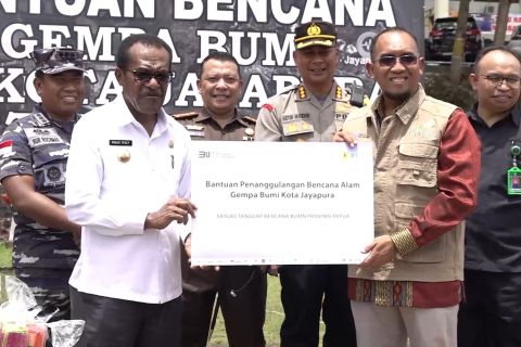 Satgas bencana BUMN salurkan bantuan bagi korban gempa Jayapura