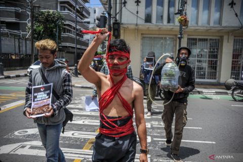 Aksi permasalahan lingkungan di Bandung