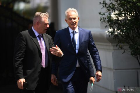 Mantan PM Inggris Tony Blair temui Presiden Jokowi