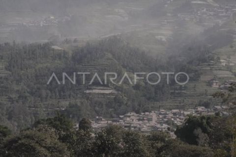 Sebaran Abu Vulkanik Gunung Merapi