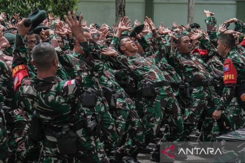 Pelepasan pasukan Yonif Raider 631/ATG ke Papua