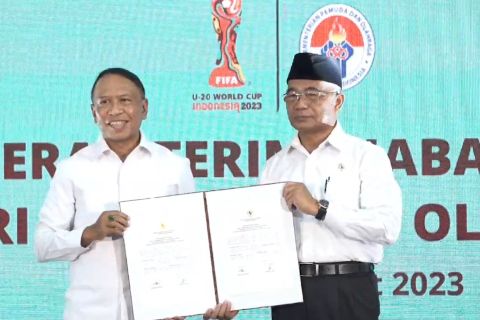 Sah! Zainudin Amali serahkan jabatan Menpora ke Muhadjir Effendy